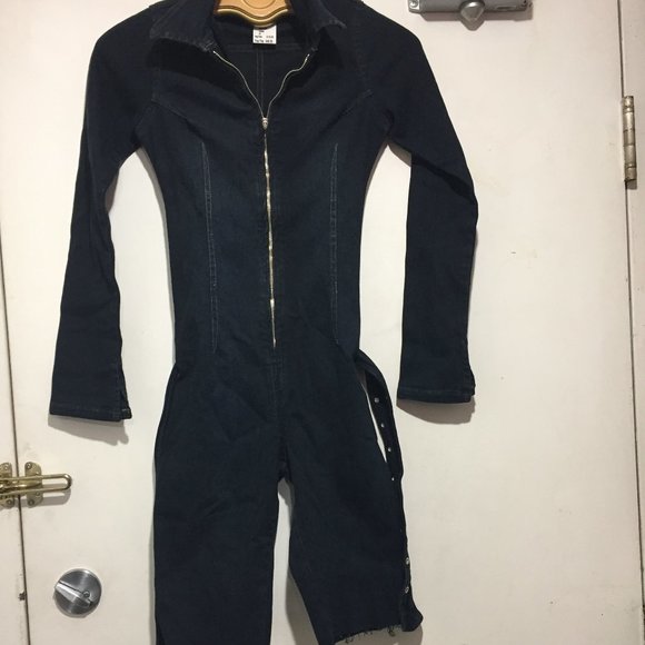 VINTAGE BIG SEVEN DENIM SHORT JUMPSUITS SIZE 36 - Picture 2 of 7